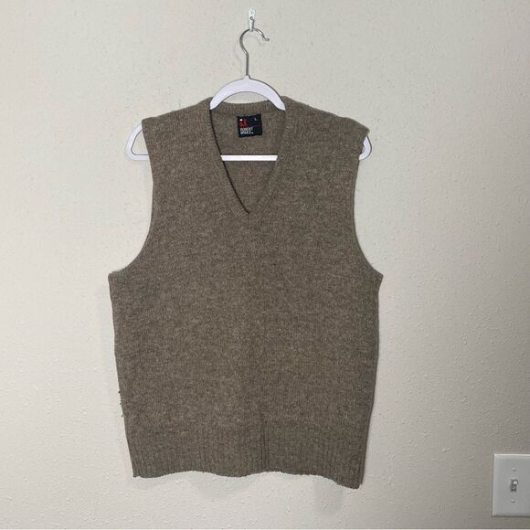 Robert Bruce 100% Wool V-Neck Knit Sweater Vest Men's Size Large - Picture 12 of 13